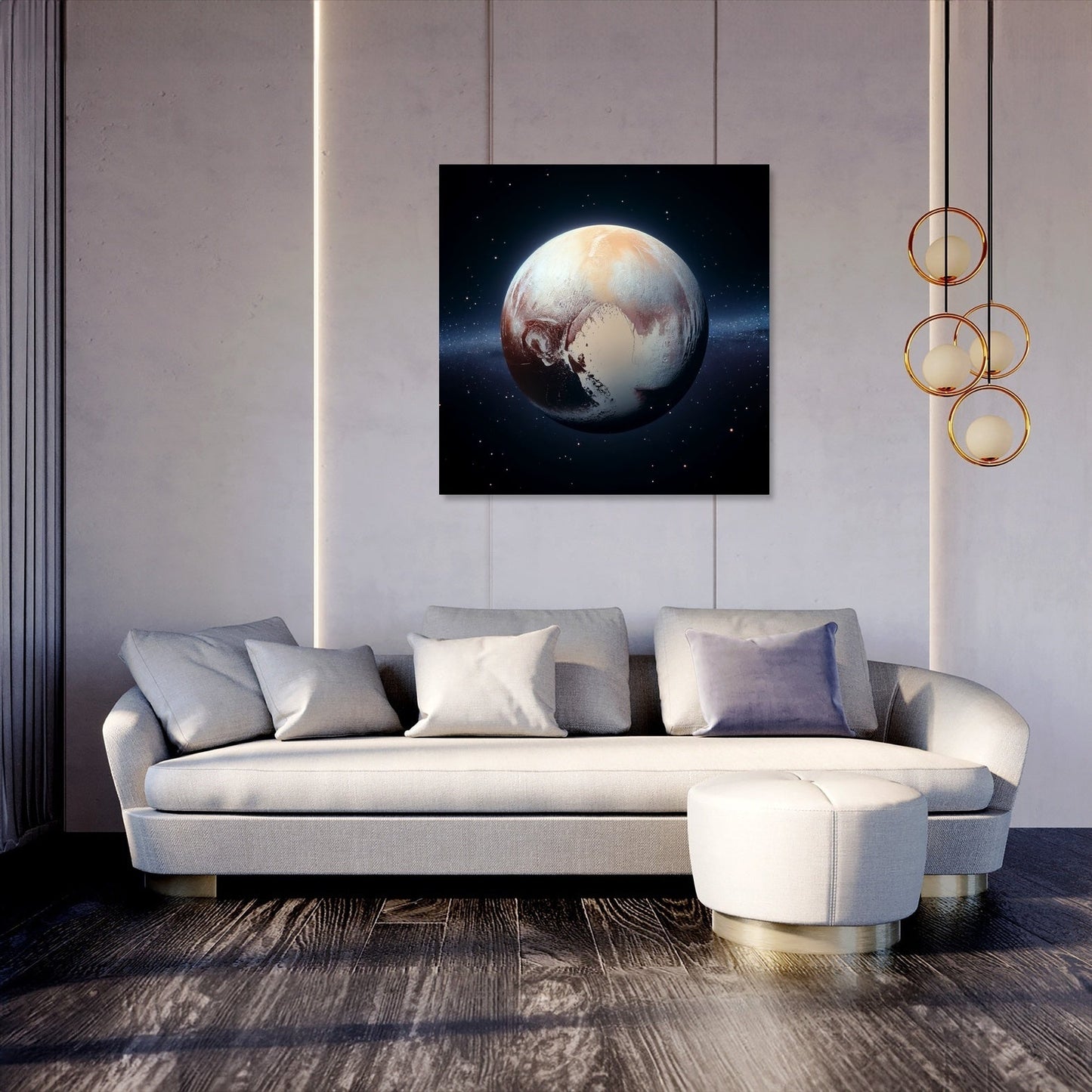Pluto's Frozen Realm Canvas