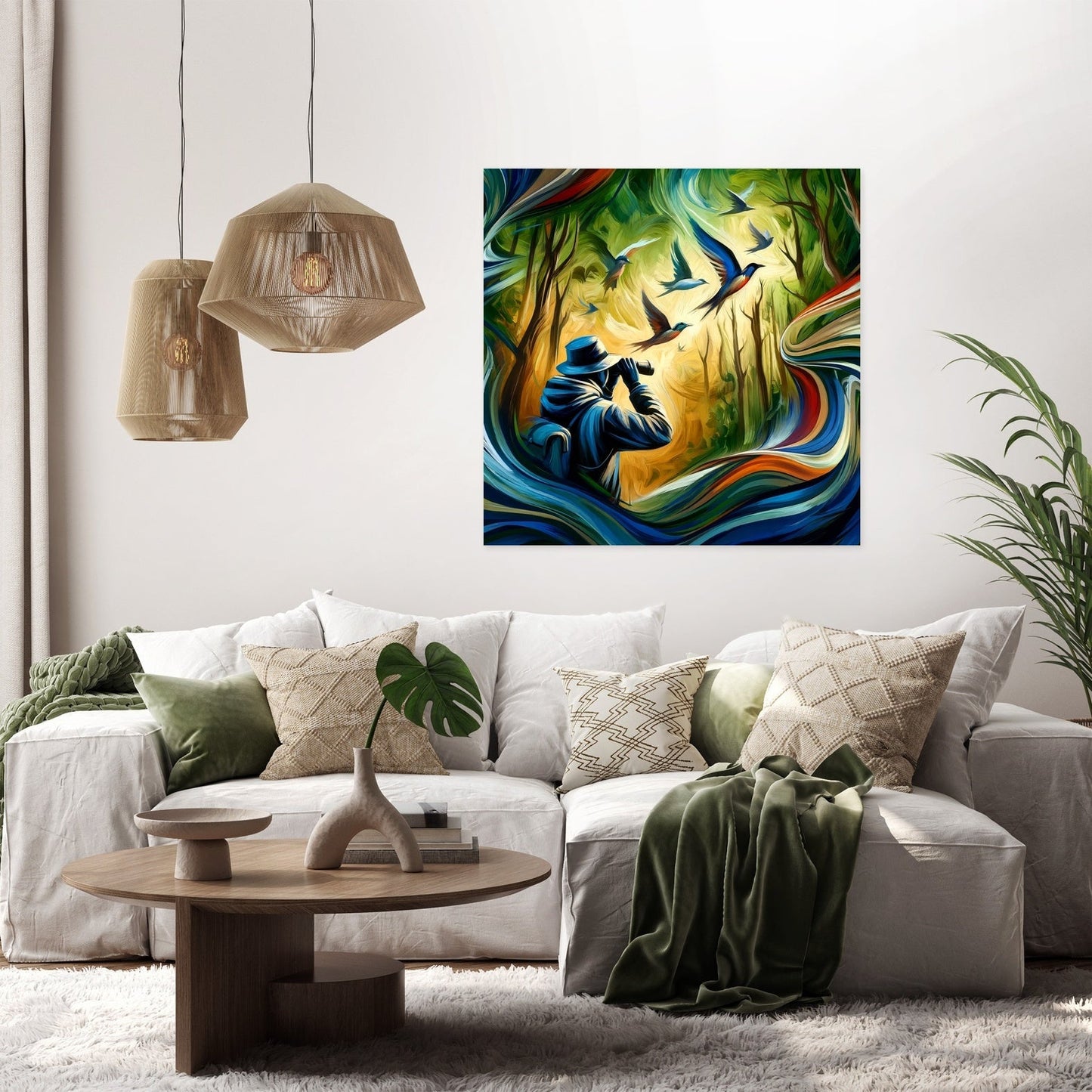 Birdwatcher's Delight Canvas