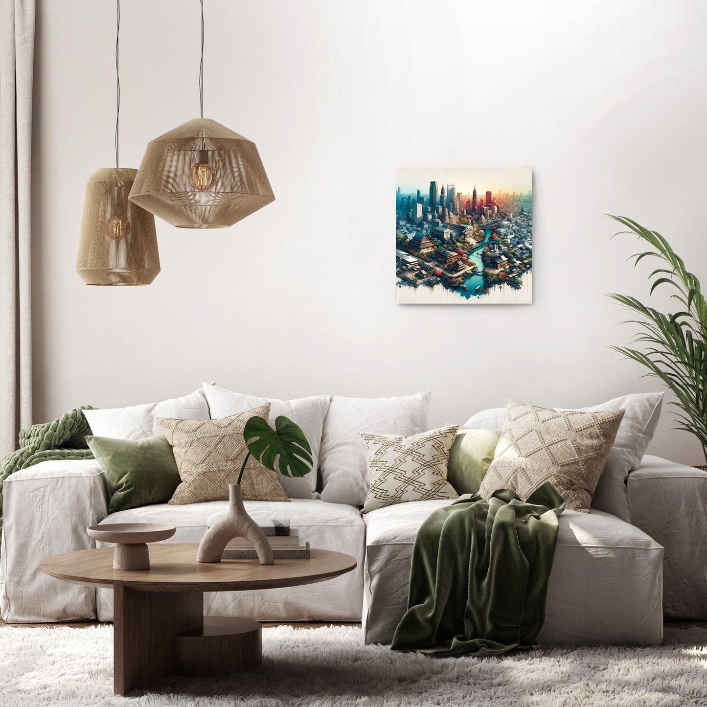 Architectural Symmetry Canvas