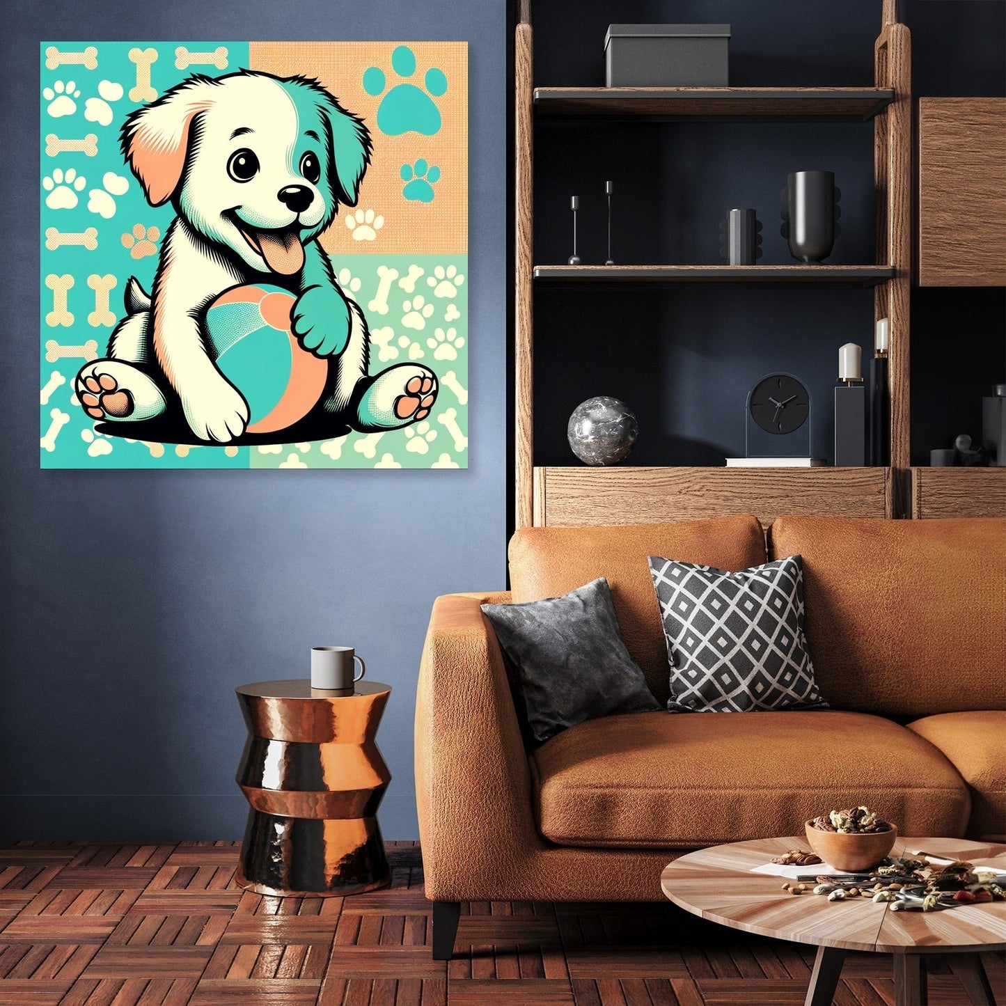 Joyful Pup Canvas
