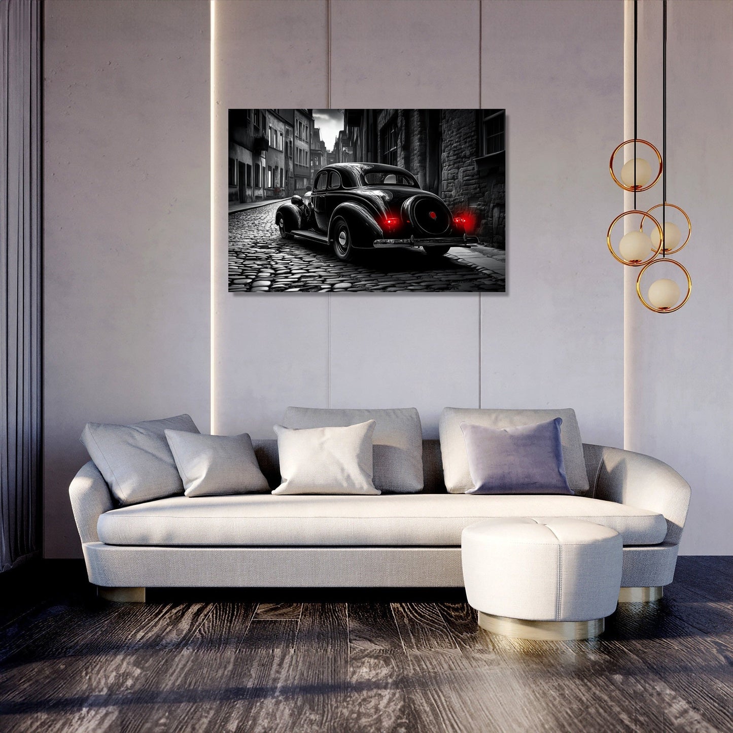 Crimson Echoes Canvas