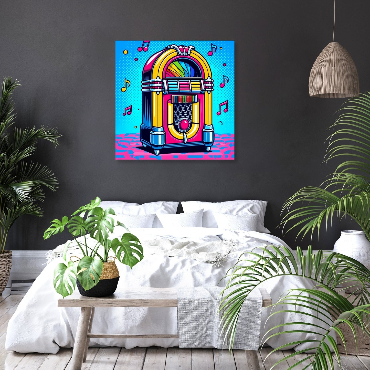 Retro Jukebox Canvas