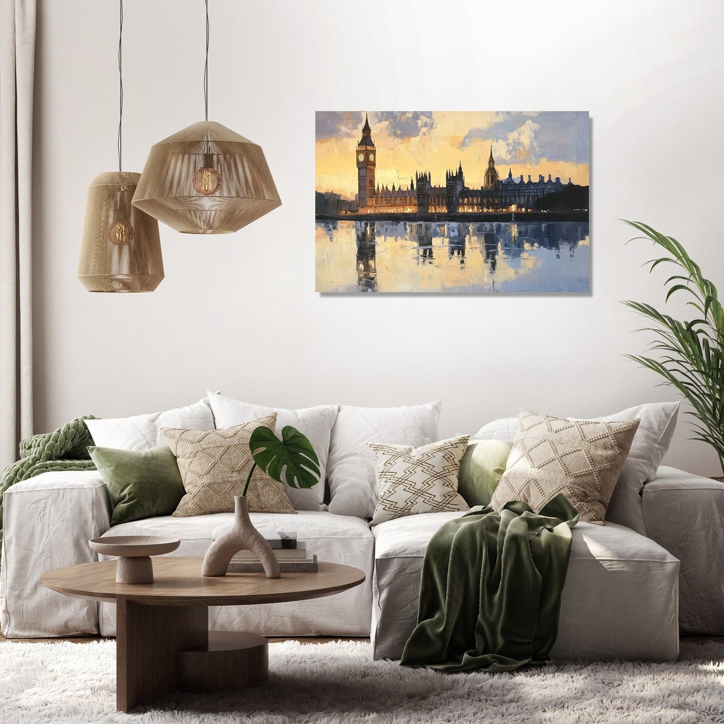 Golden Majesty of Big Ben Canvas