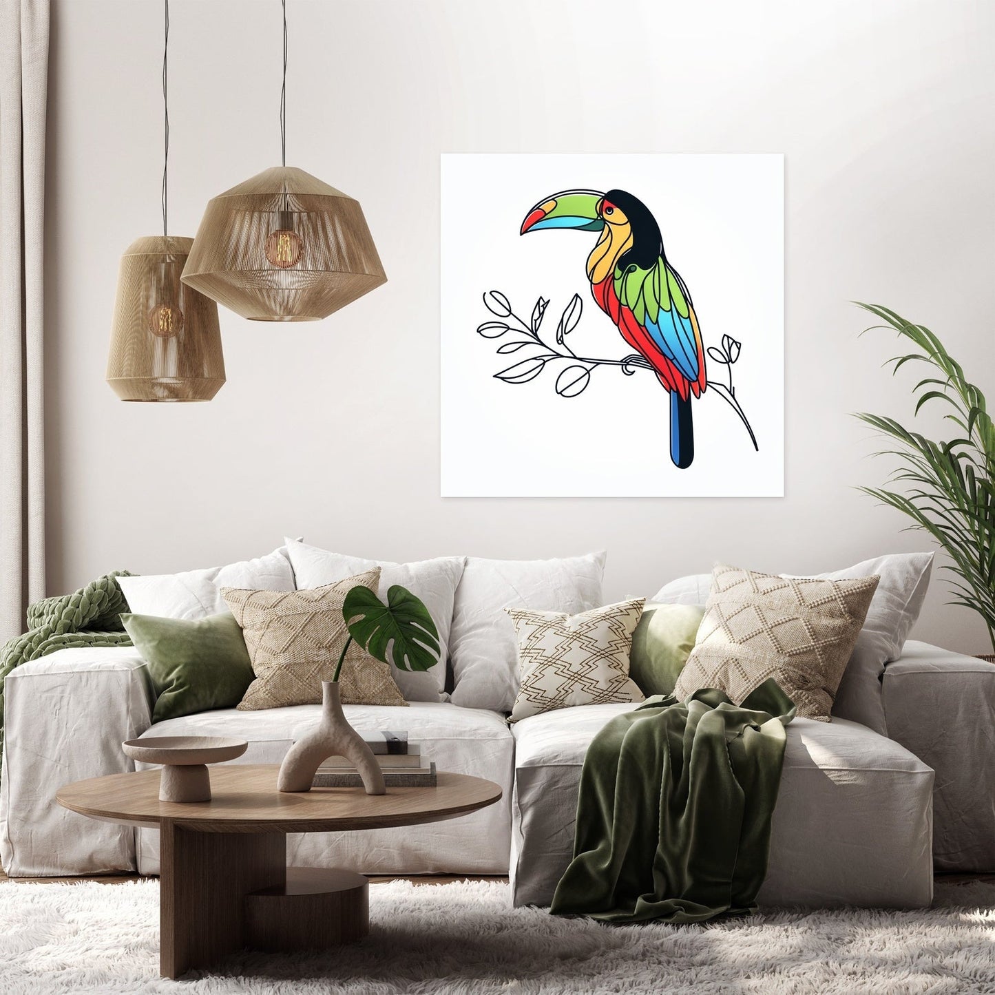 Vibrant Minimalism Canvas