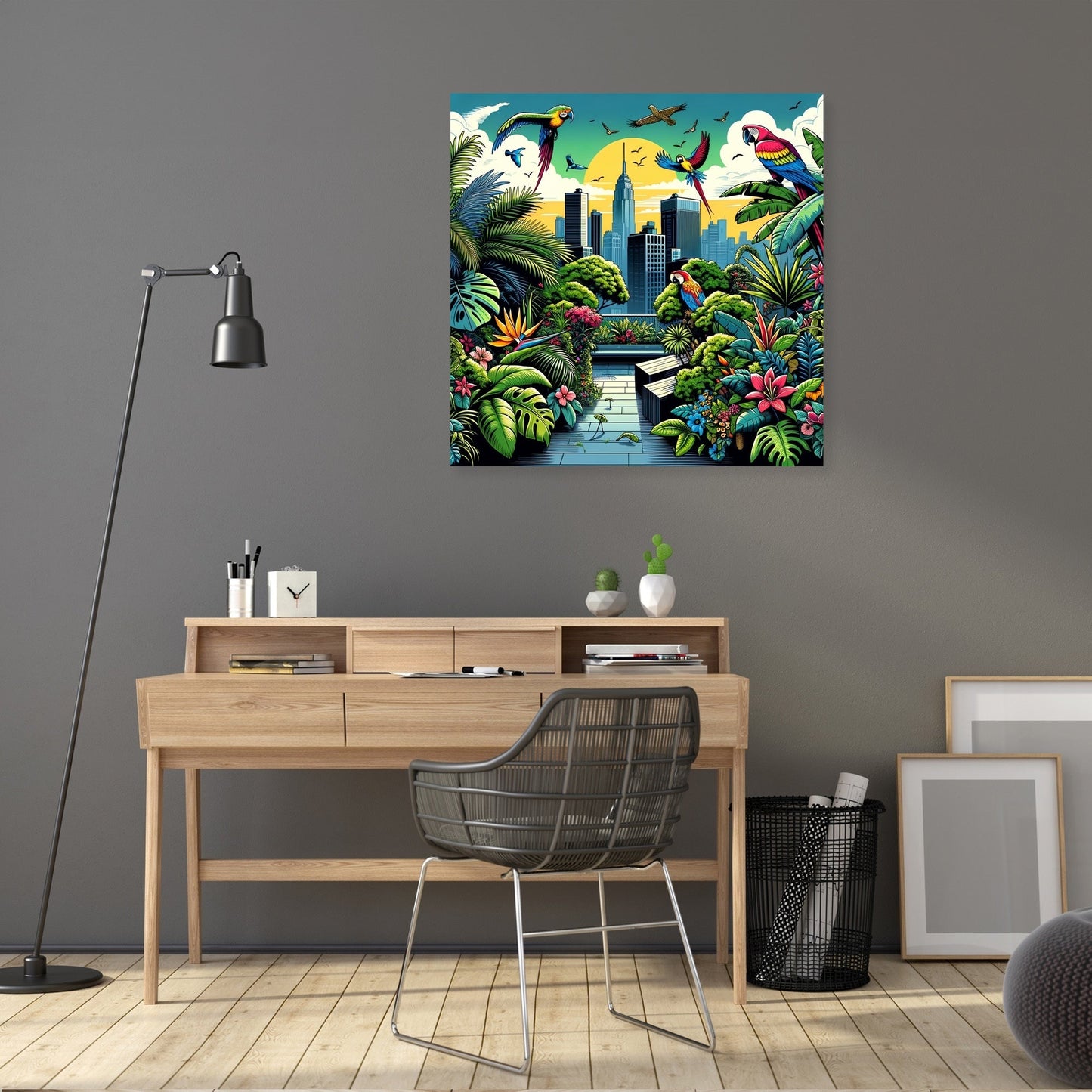 Urban Jungle View Canvas