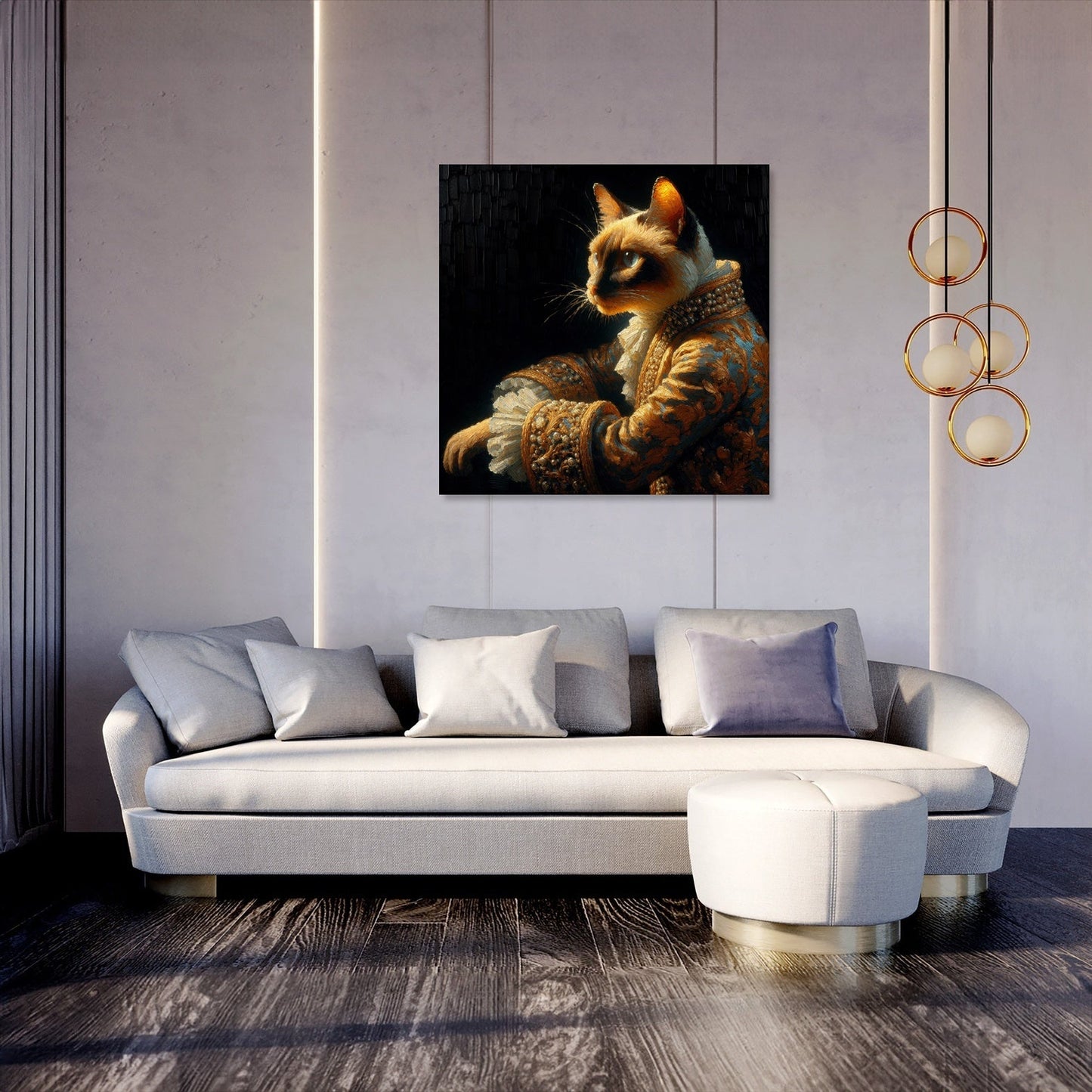 Royal Siamese Elegance Canvas
