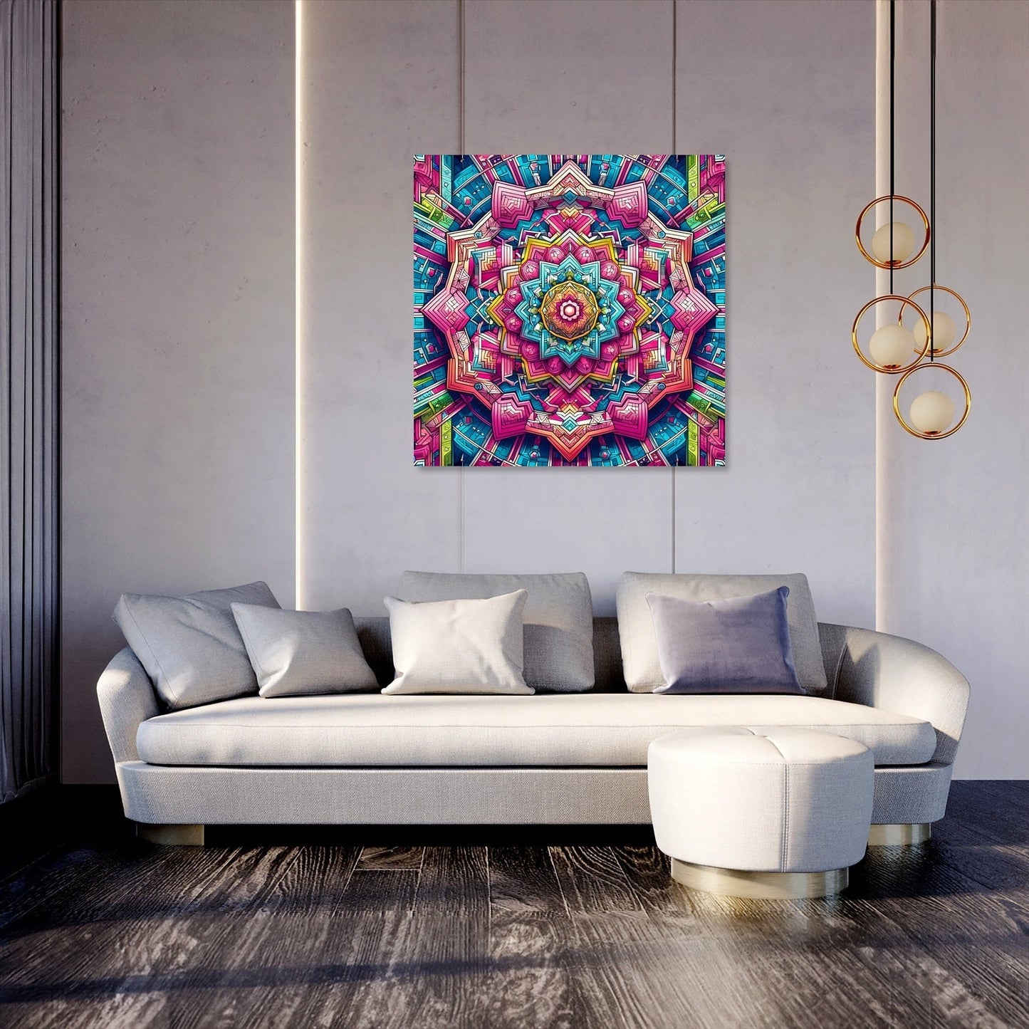 Labyrinthine Vibrance Canvas