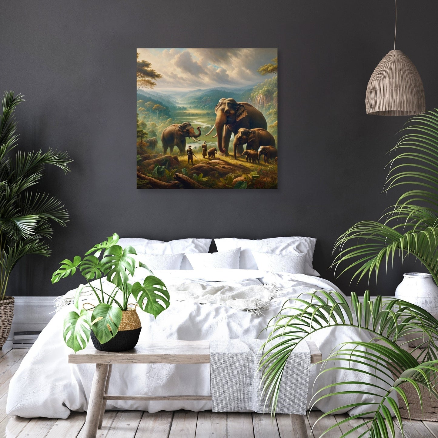 Elephant Majesty in Yala Canvas