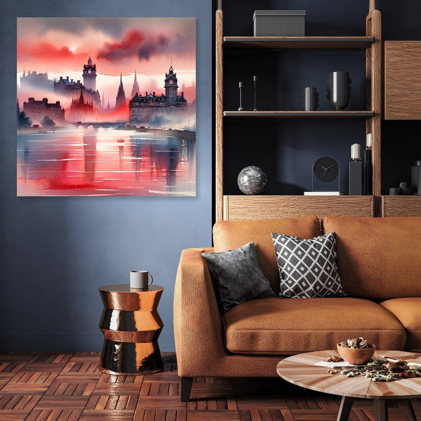 Edinburgh Sunset Serenity Canvas
