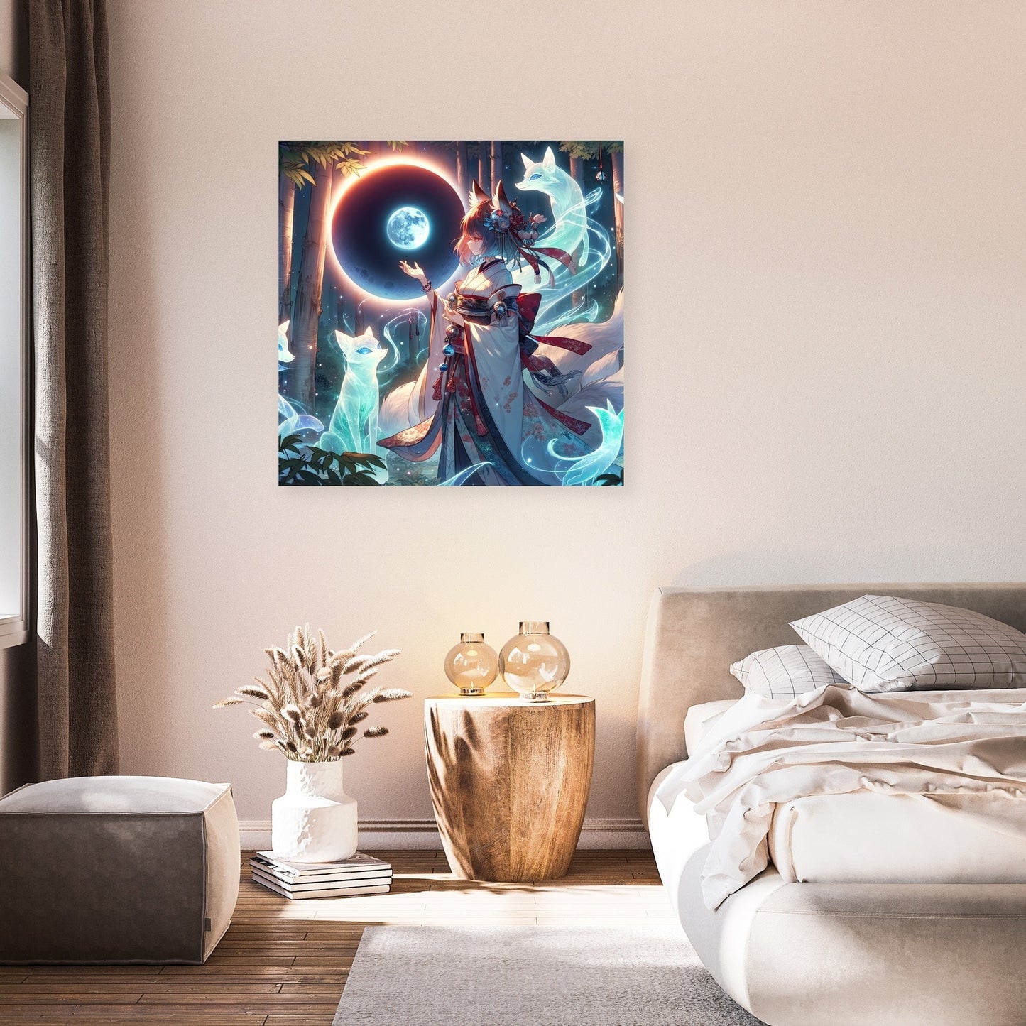 Eclipse Fox Spirit Bond Canvas