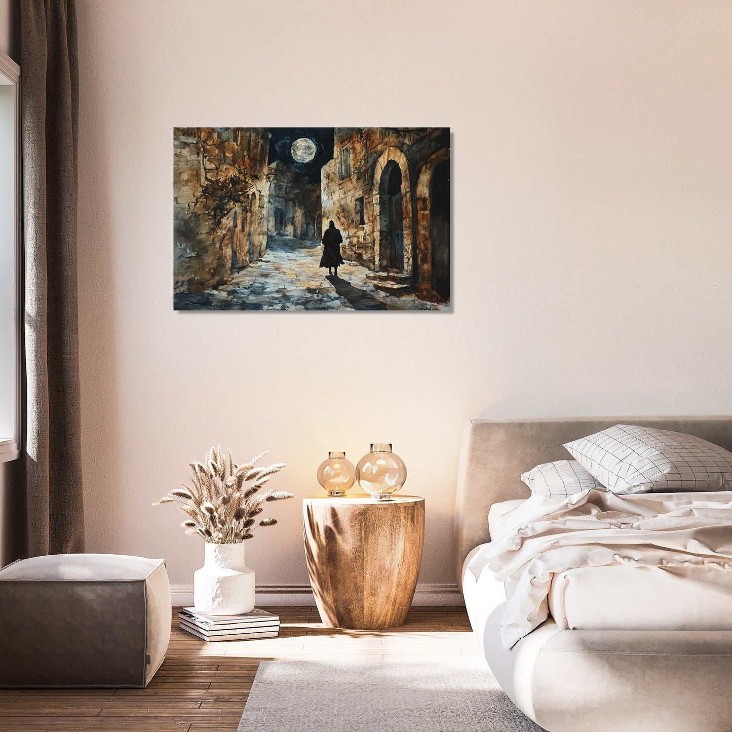 Moonlit Assassin Chase Canvas