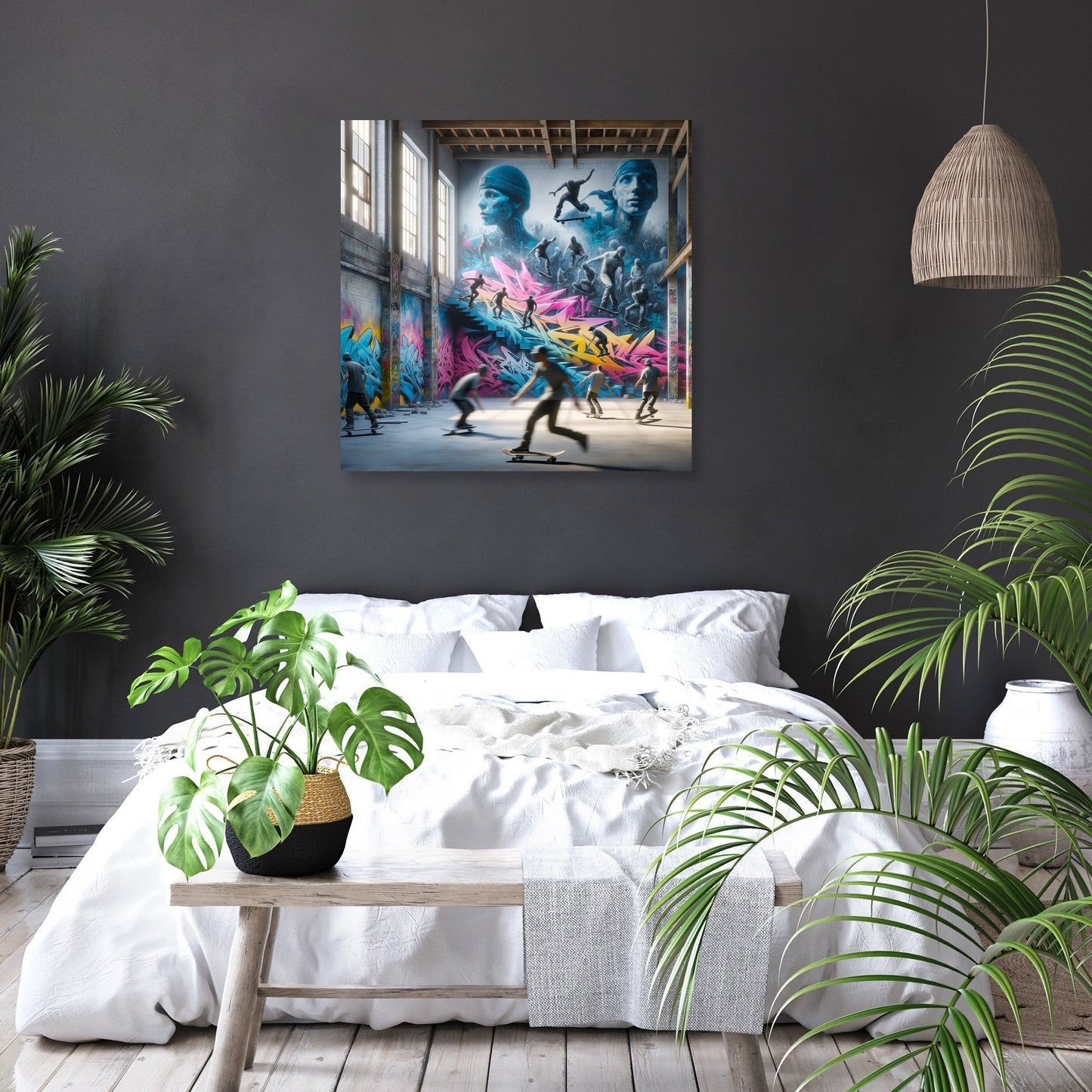Skateboard Symphony Canvas