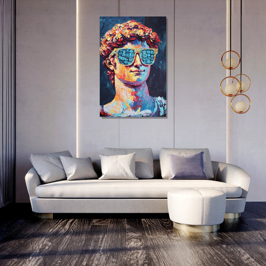 David Emoji Mosaic Canvas