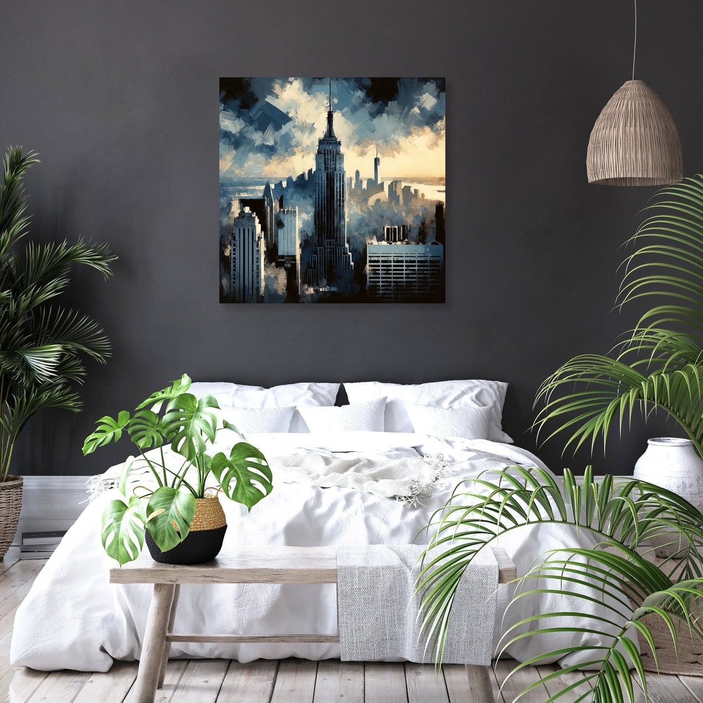 Vintage Skyline Canvas