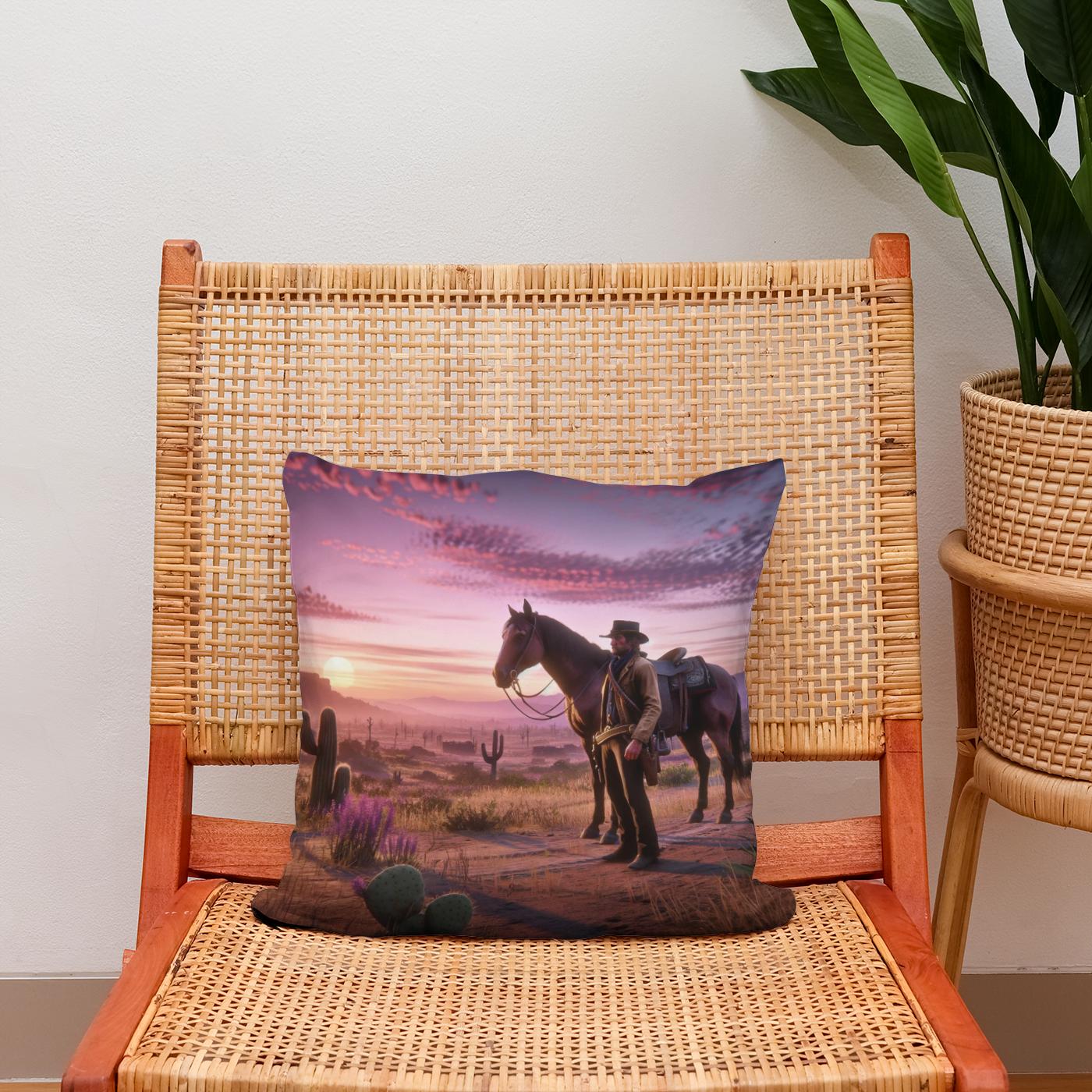 Serenity Strokes Cotton Cushion