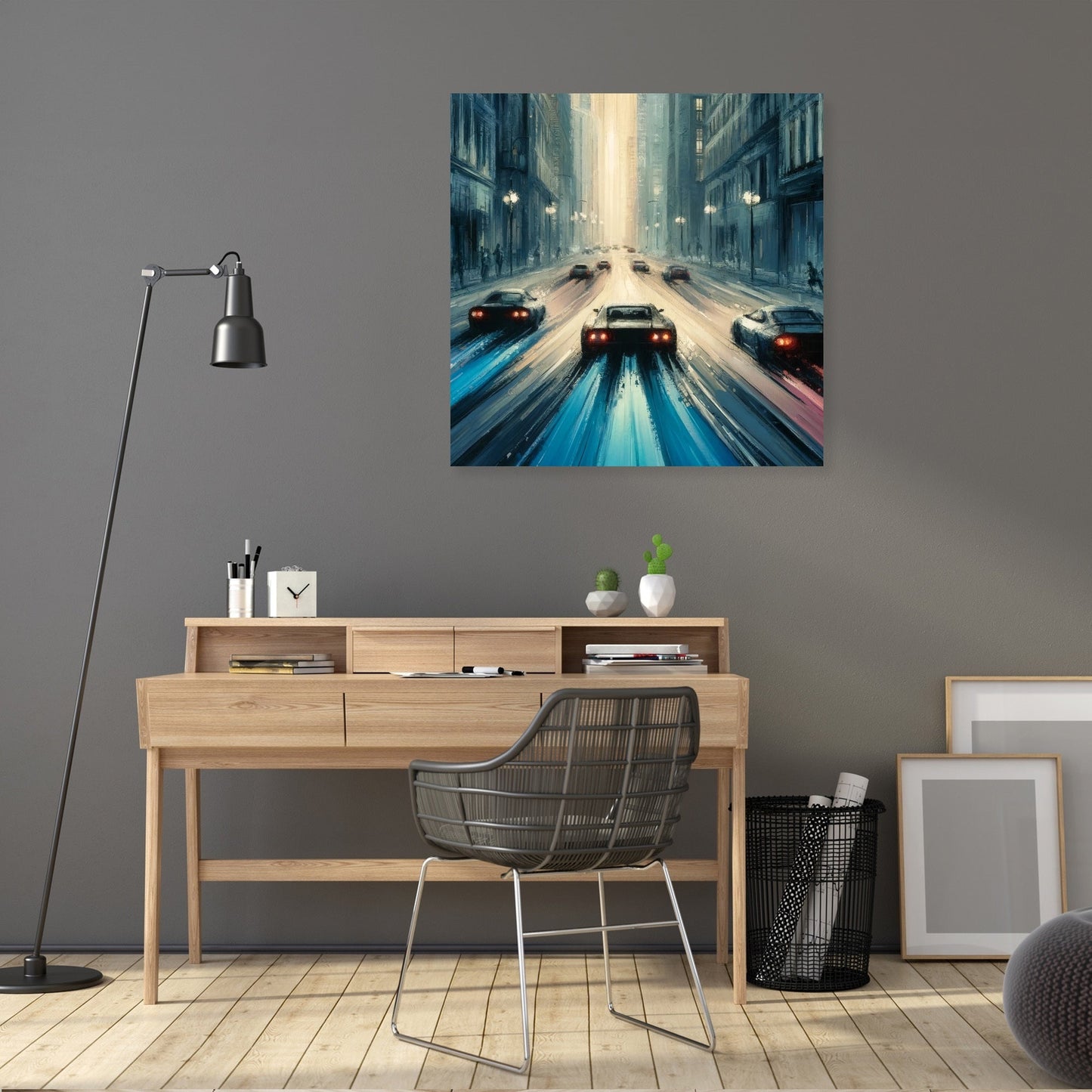 Rivals in the Narrow City Canvas
