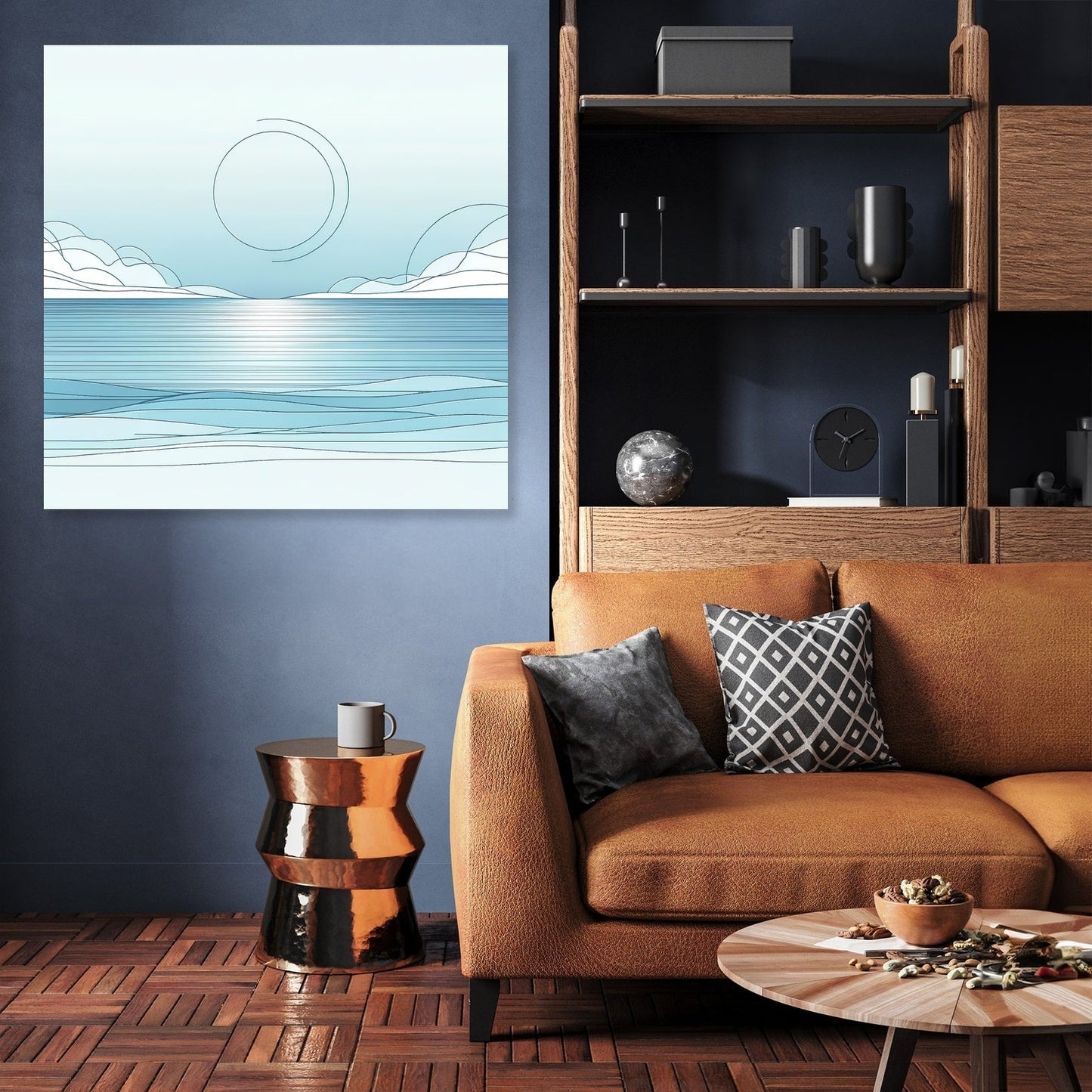 Ocean's Calm Canvas