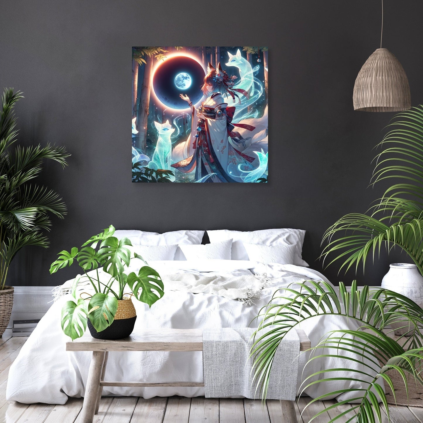 Eclipse Fox Spirit Bond Canvas