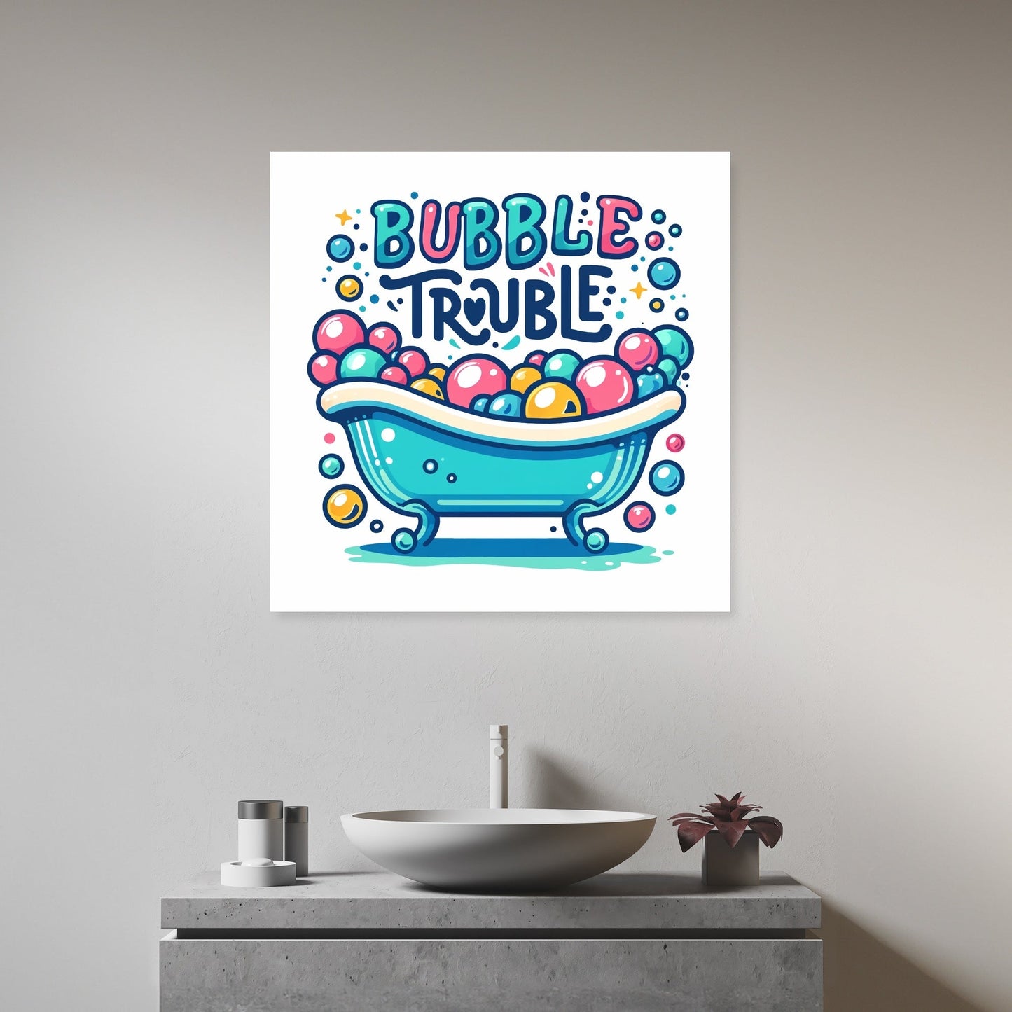 Bubble Trouble Bliss Canvas