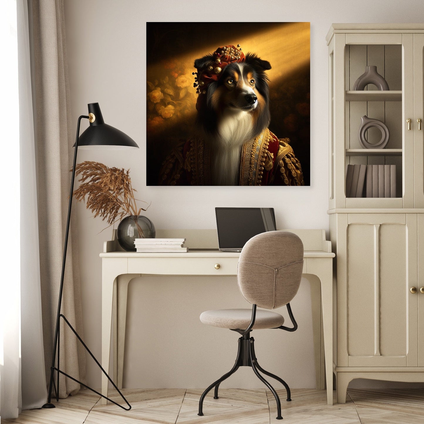 Regal Collie Golden Hour Canvas