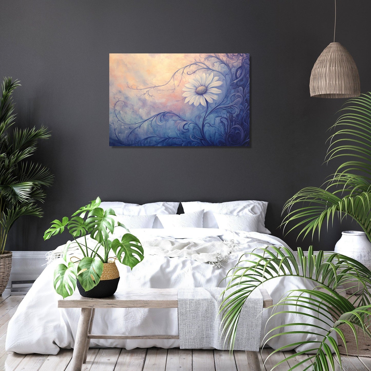 Melancholic Daisy Canvas