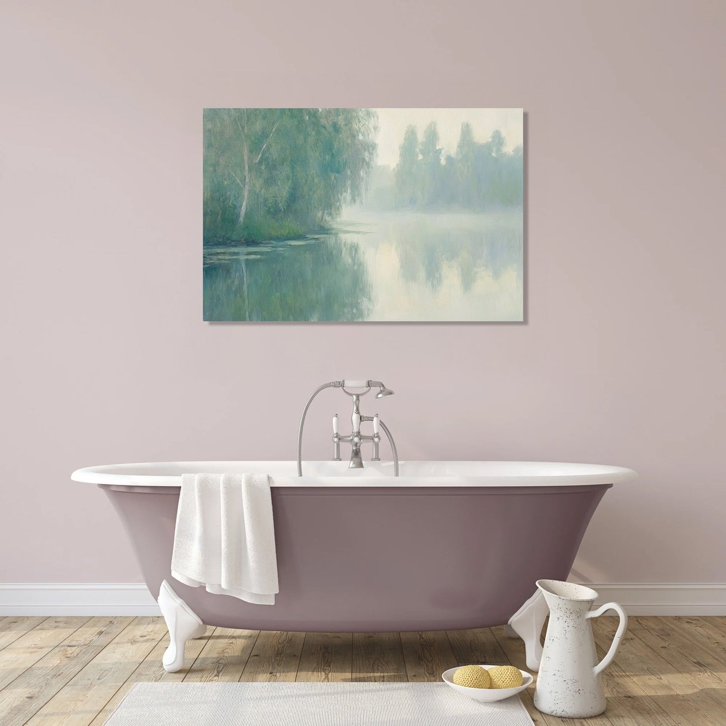 Misty Lagoon Canvas
