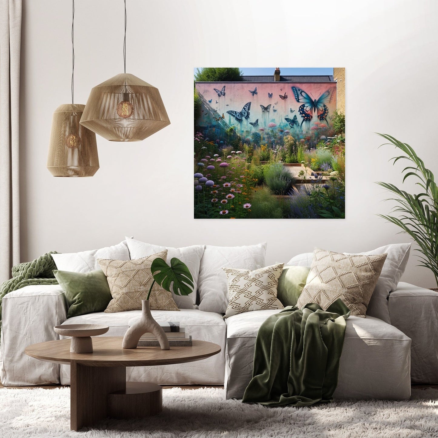 Suburban Secret Garden Canvas