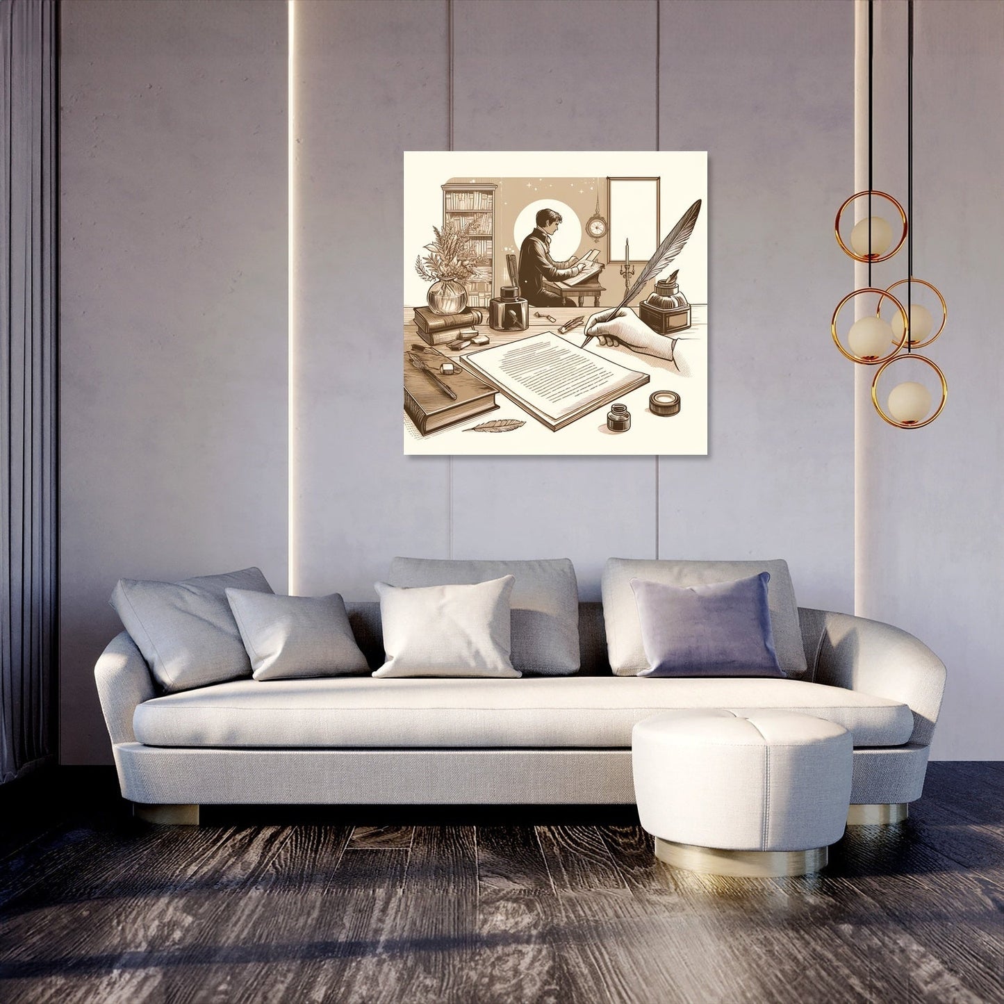 Nostalgic Poet Canvas