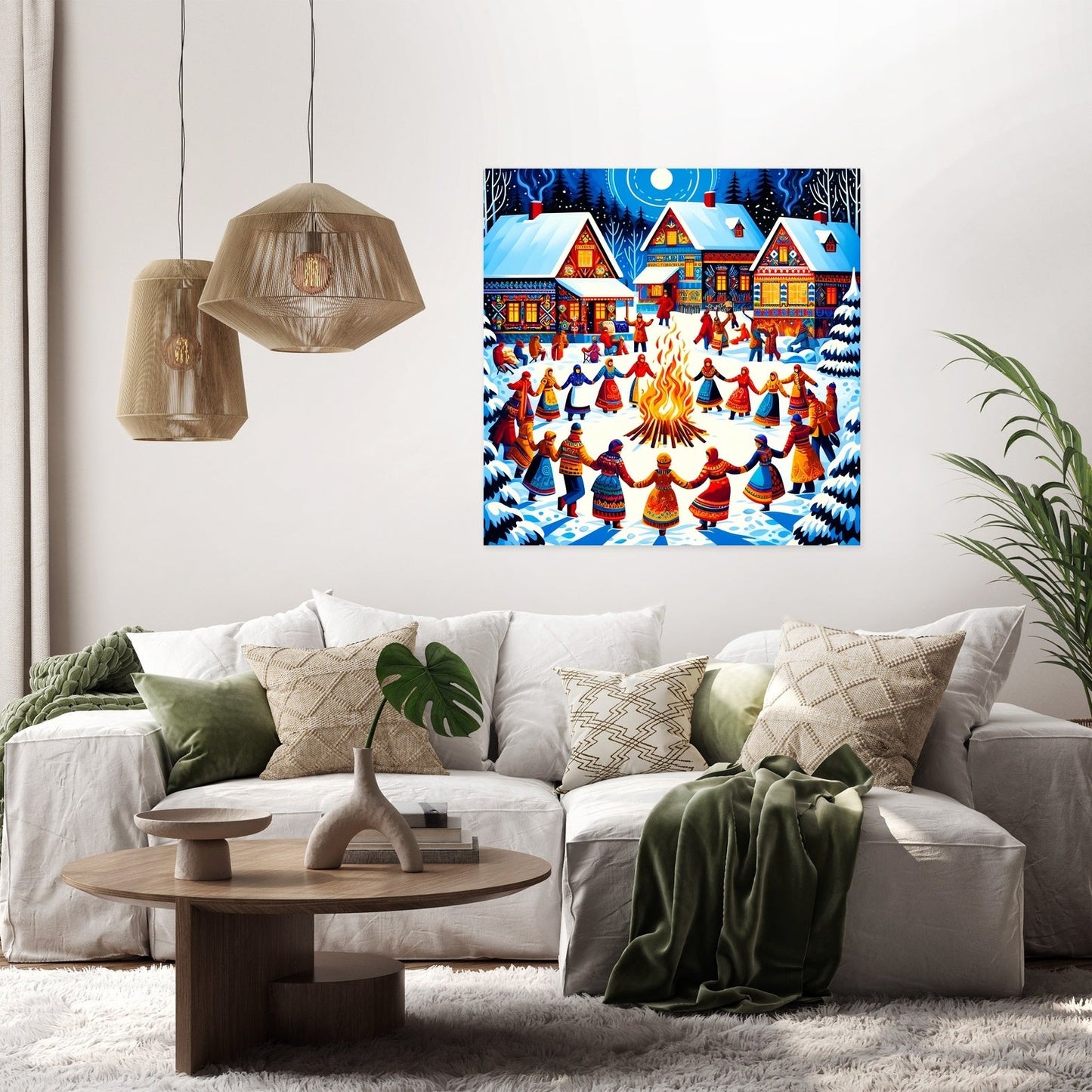 Winter Festival Warmth Canvas