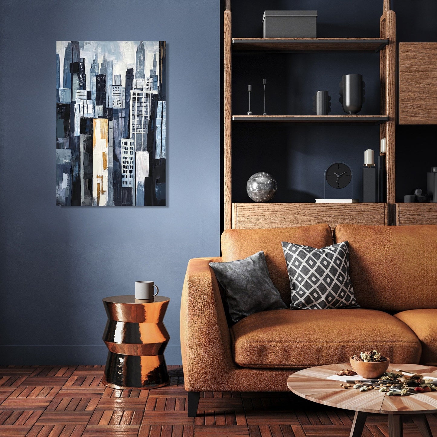 Geometric Skyscrapers Canvas
