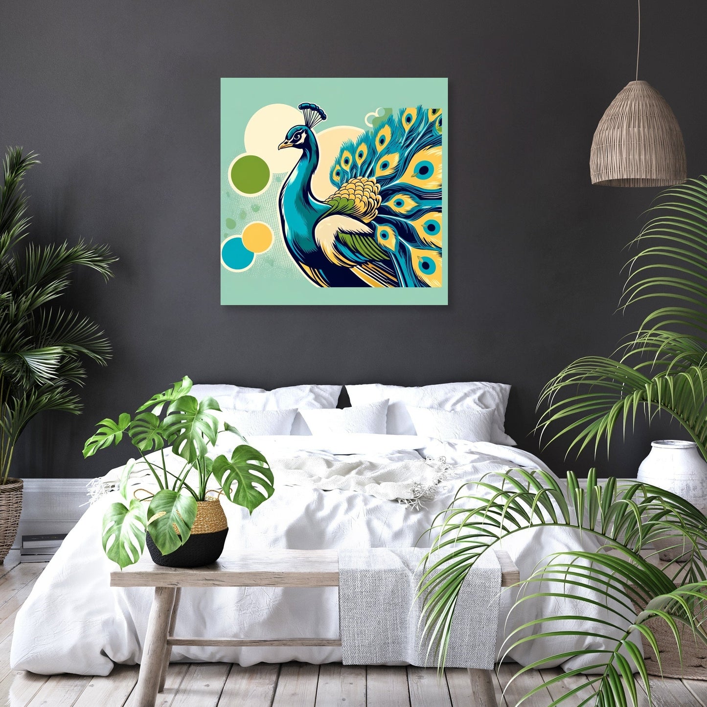 Majestic Peacock Canvas