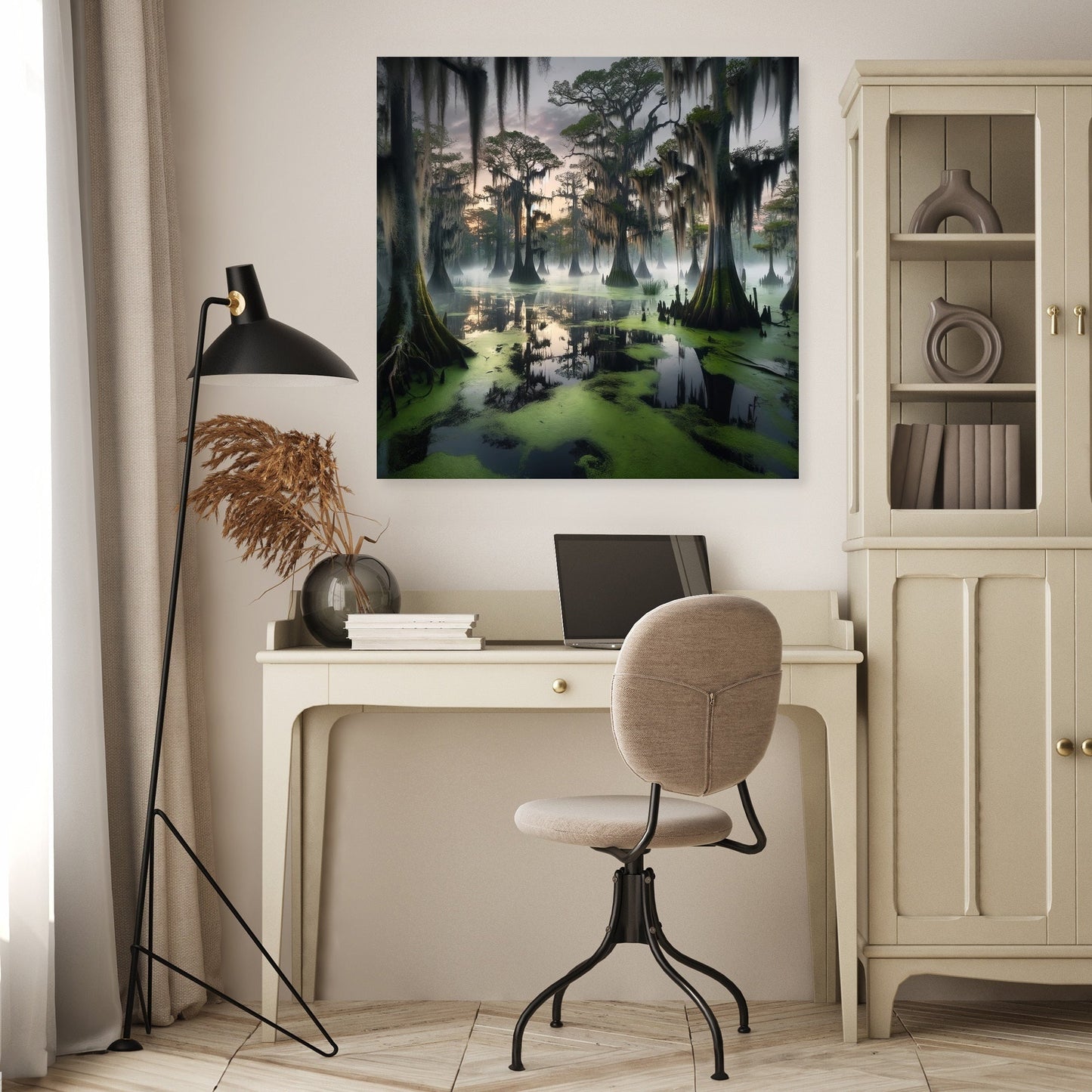 Enchanting Dawn Swamp Canvas