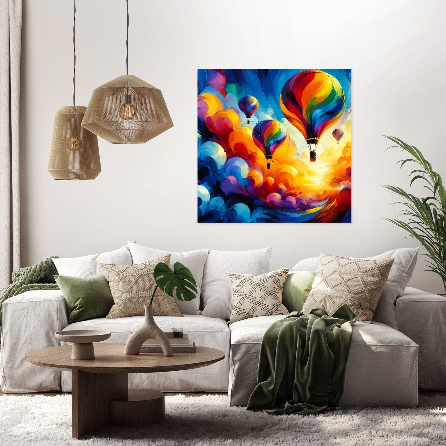 Abstract Horizons Canvas