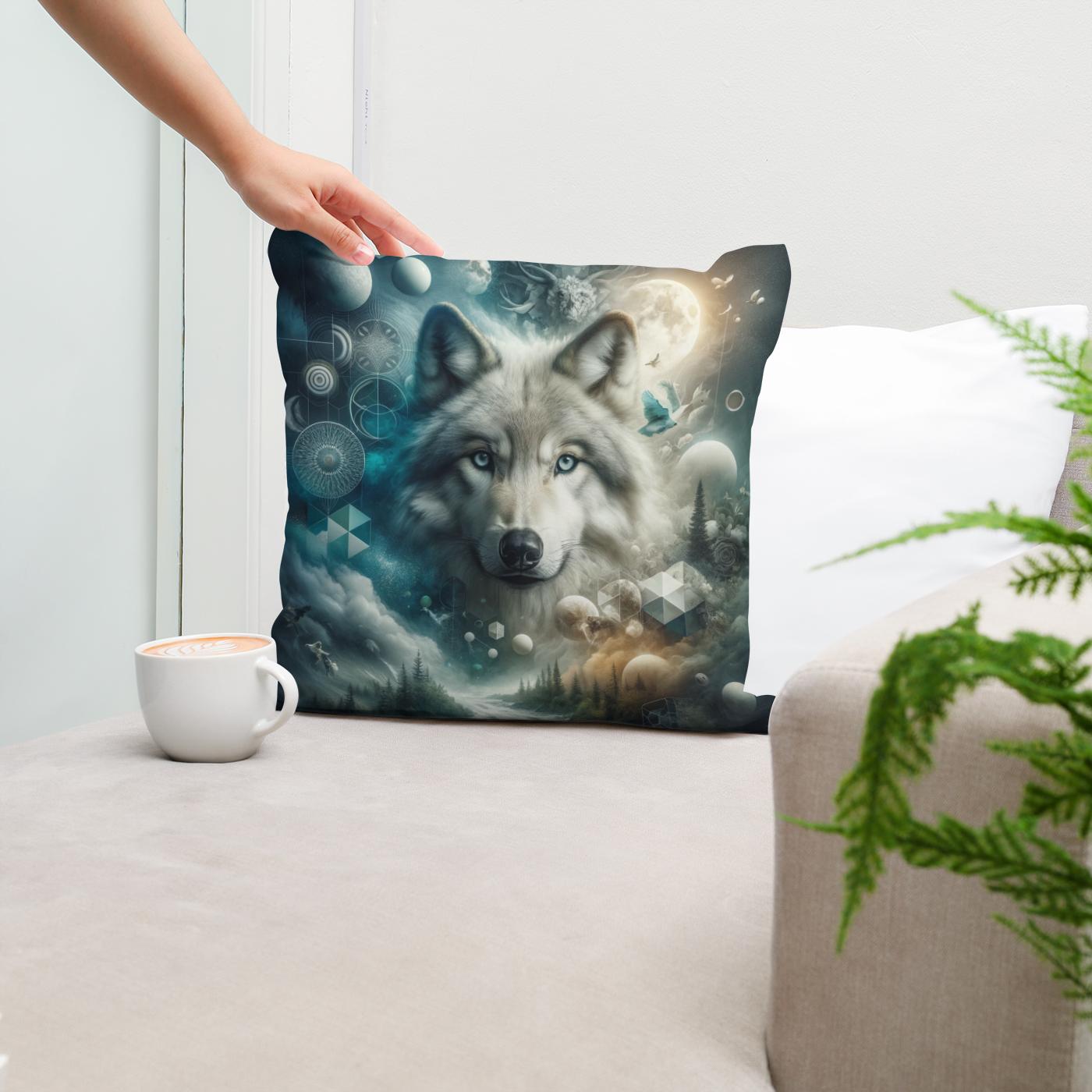 Wild Wolf's Dream Cotton Cushion