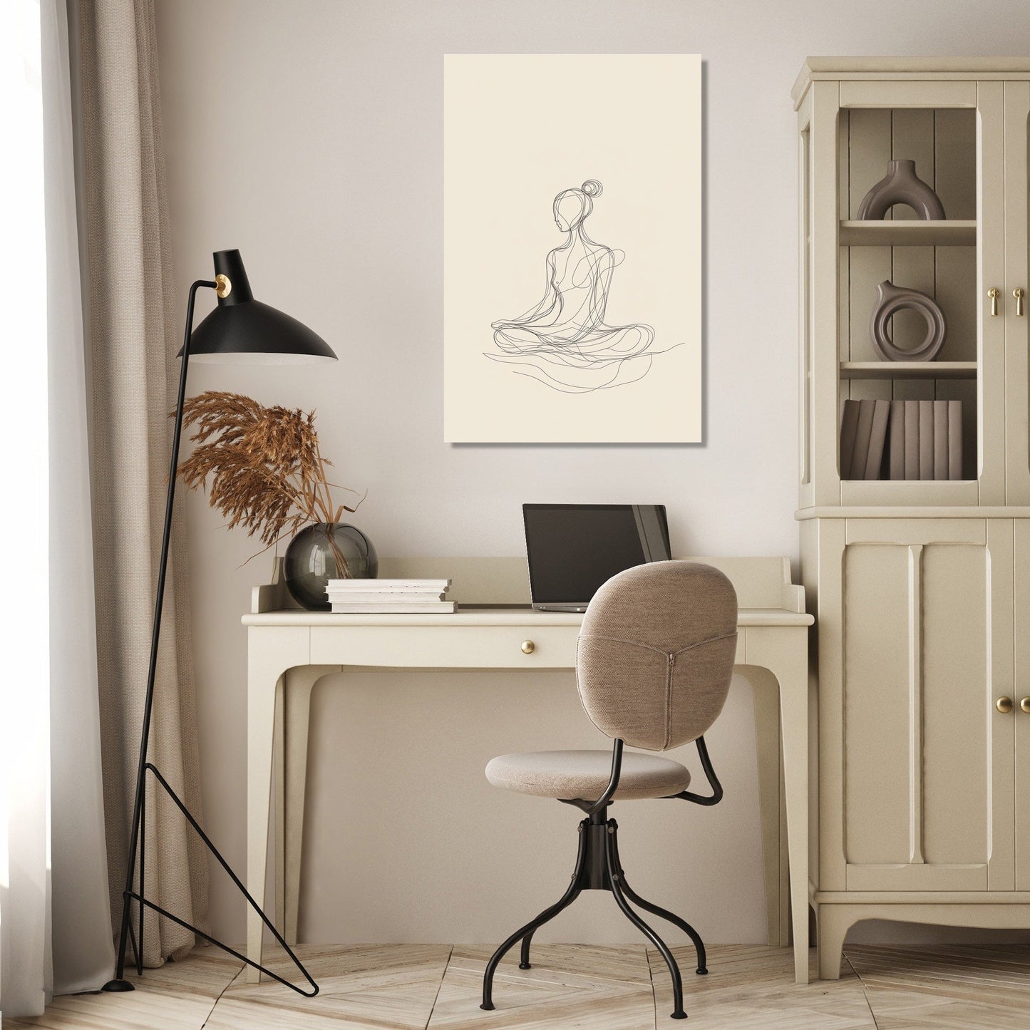 Meditating Figure Canvas
