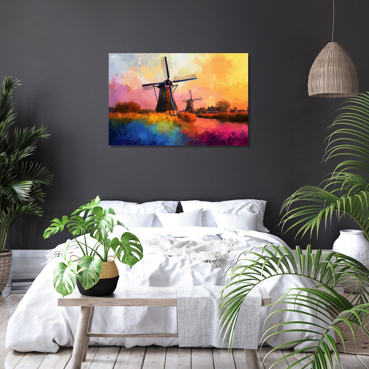 Windmill Whirl Canvas