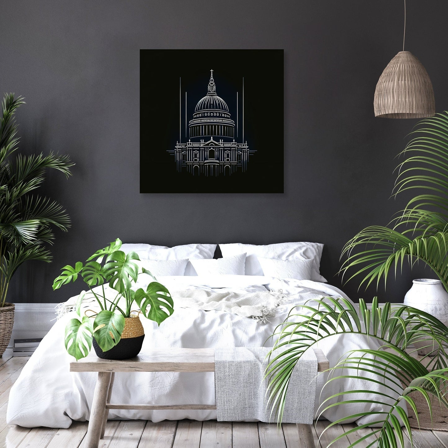 London's St. Paul's Night Elegance Canvas