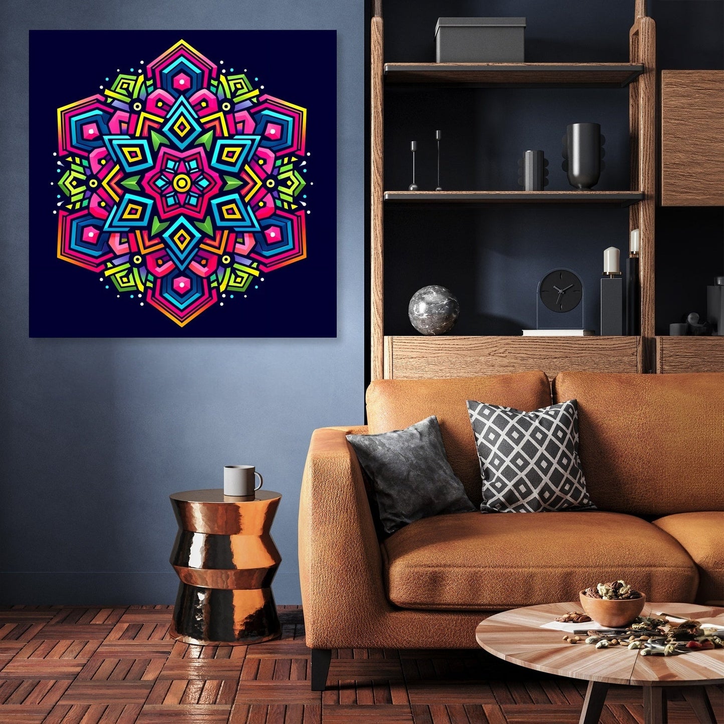 Vibrant Interlock Canvas
