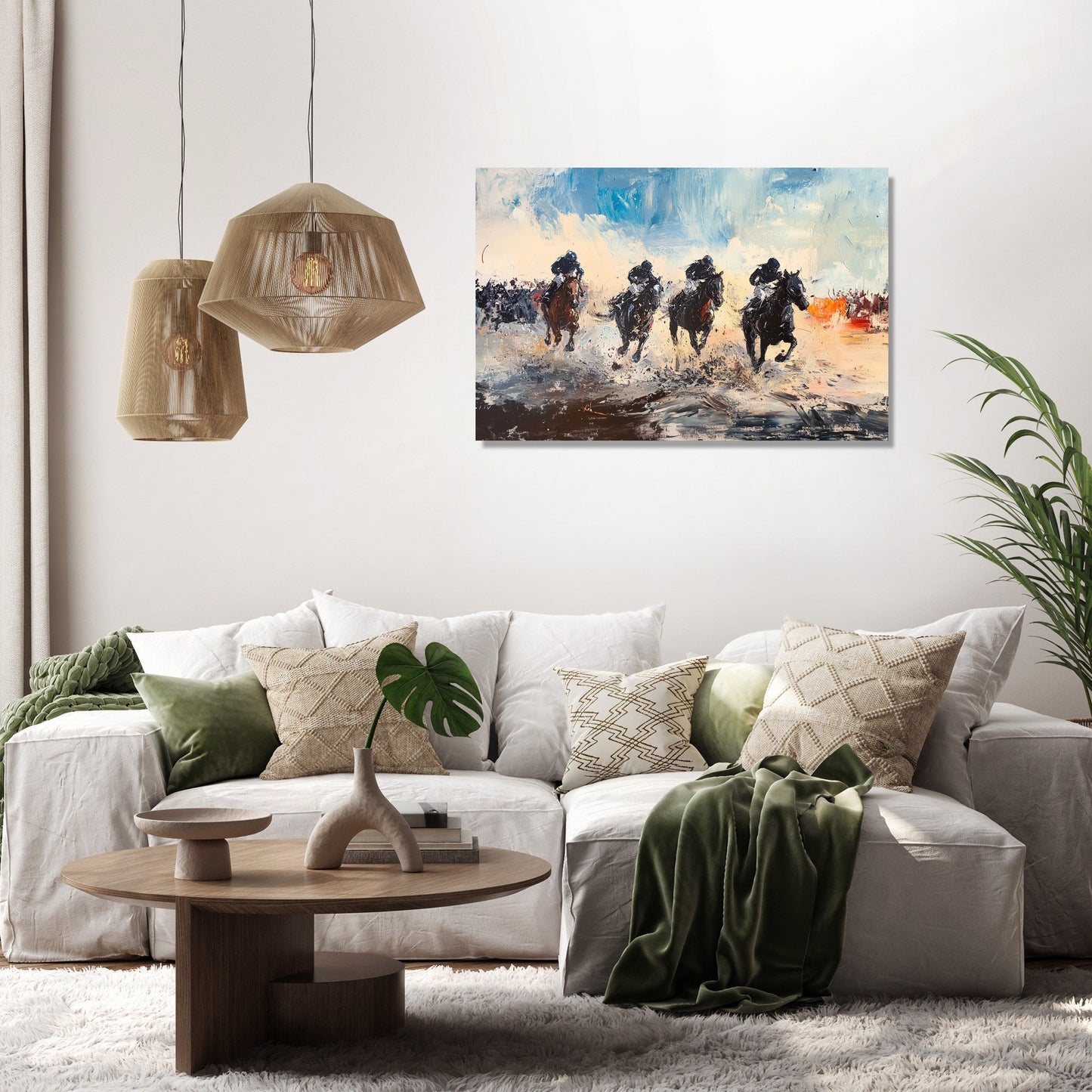 Galloping Glory Racing Canvas