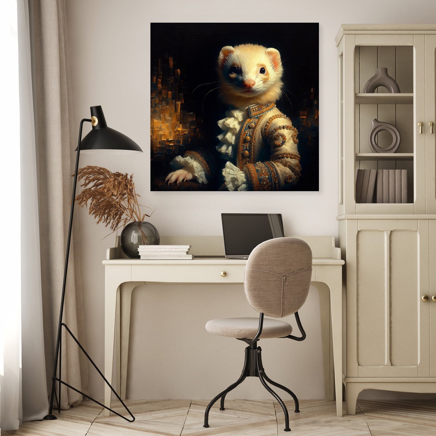 Regal Ferret Majesty Canvas