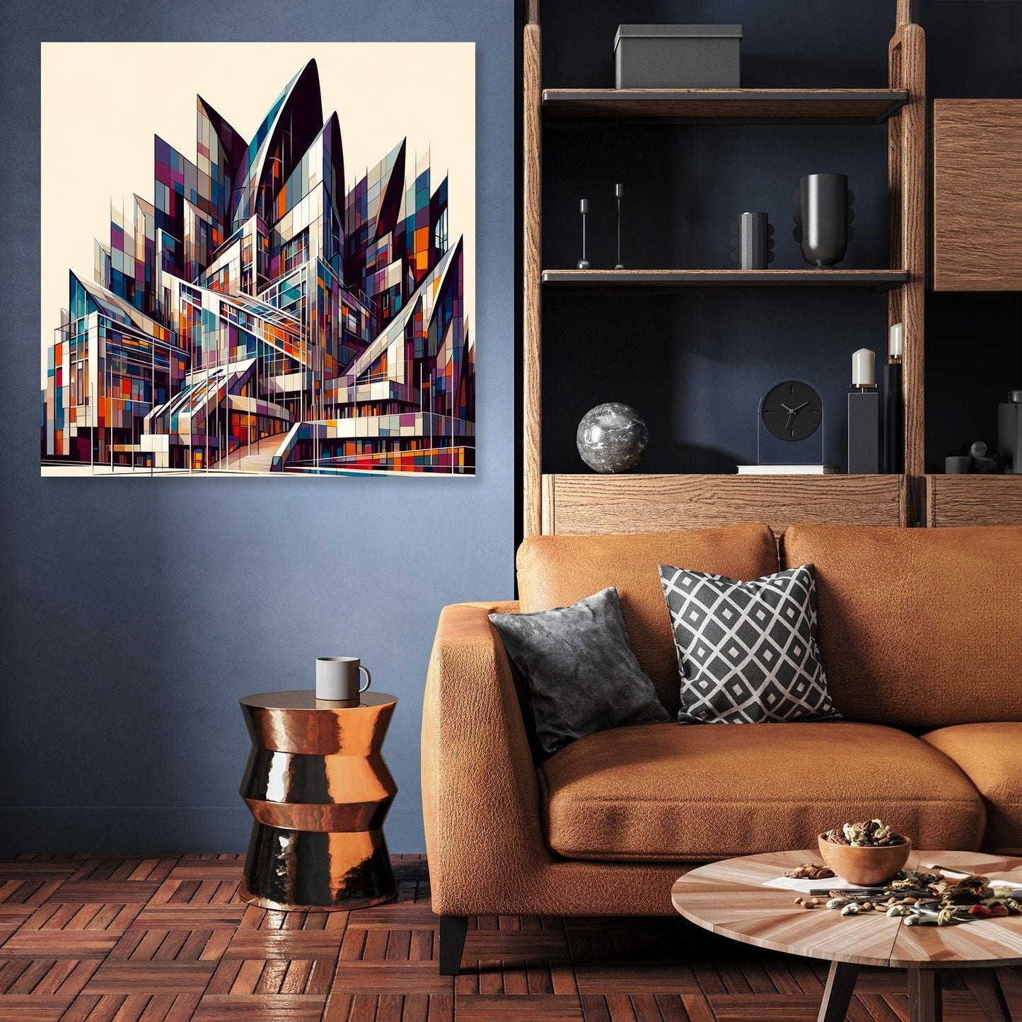 Edinburgh Scottish Parliament Abstract Vision Canvas