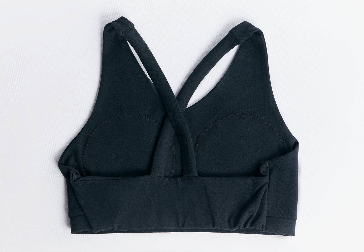 Organic Cotton & Recycled Elastane Padded V-neck Sports Bra