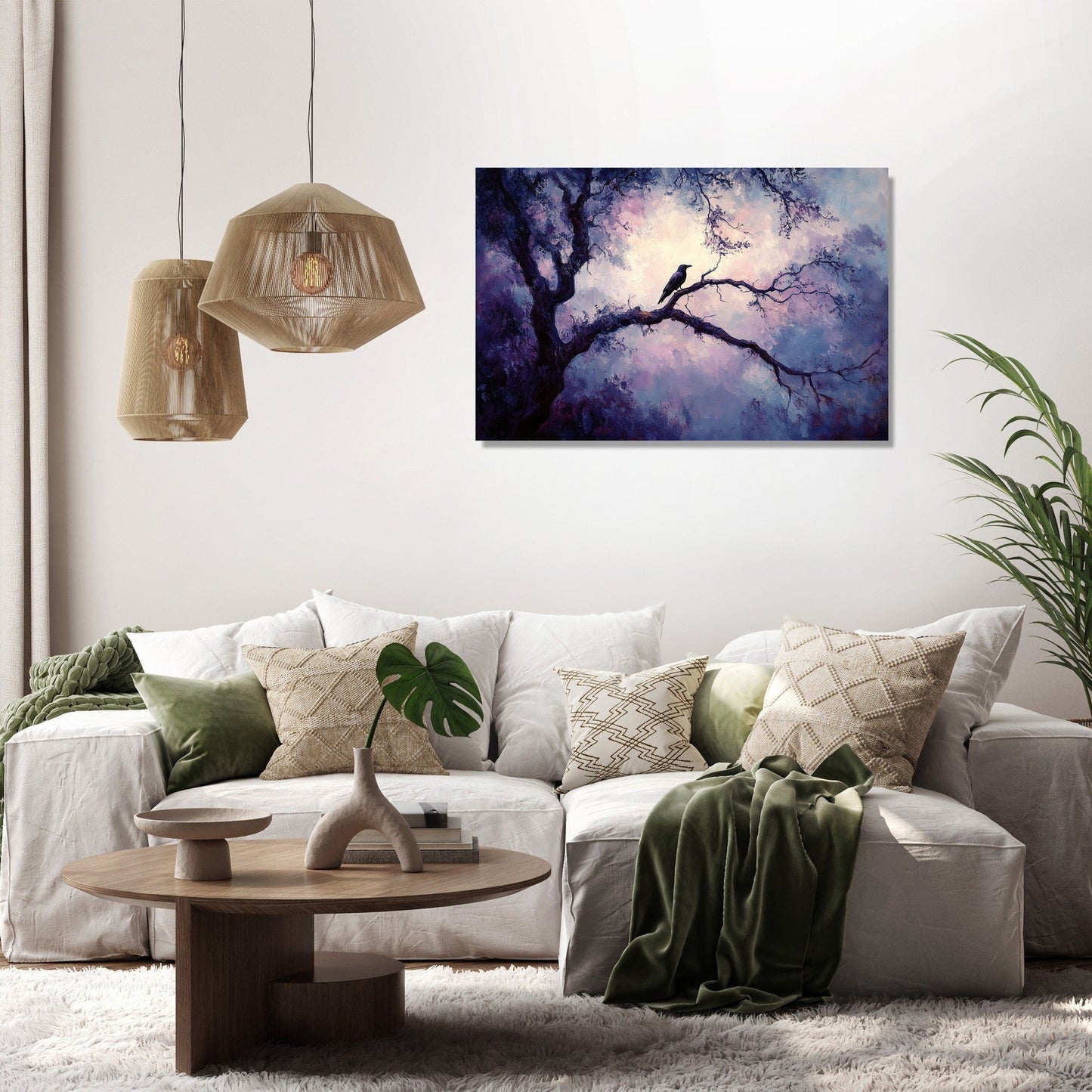 Raven's Solitude Canvas