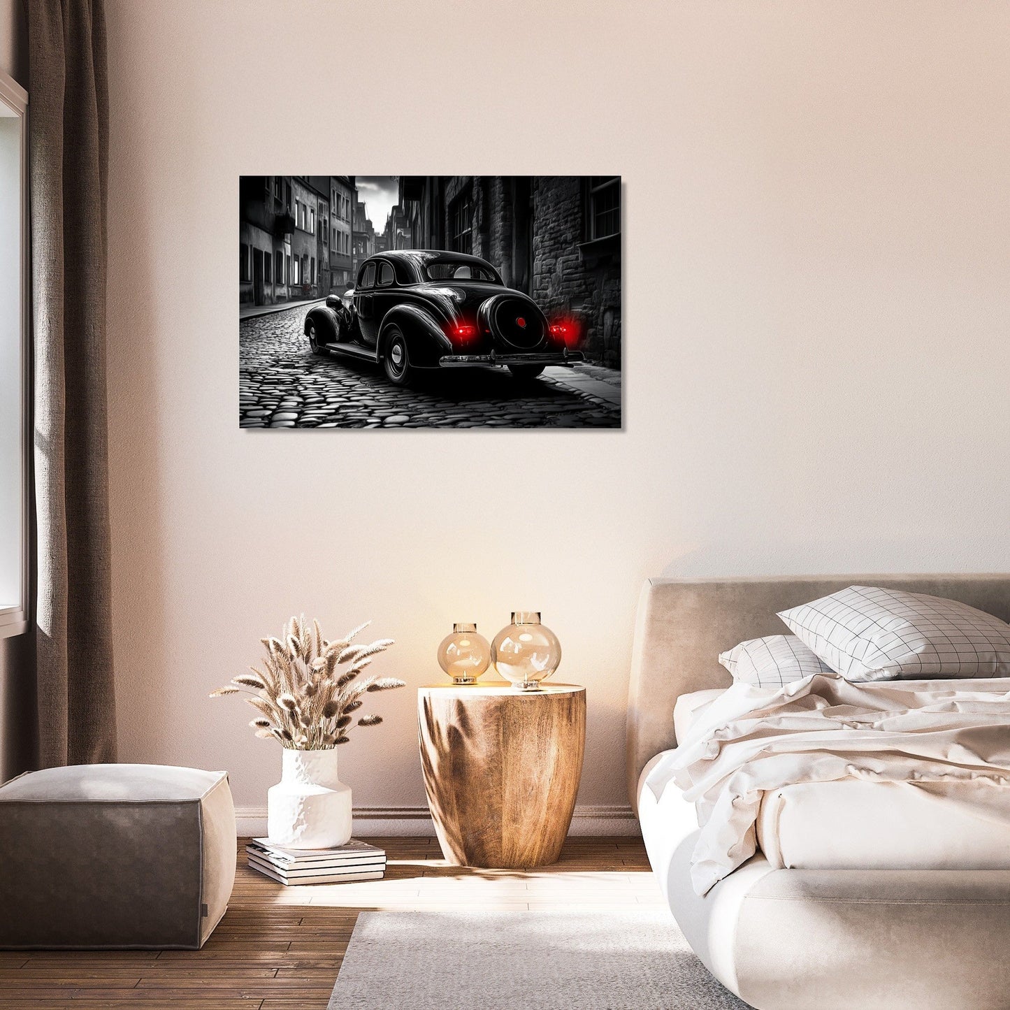 Crimson Echoes Canvas