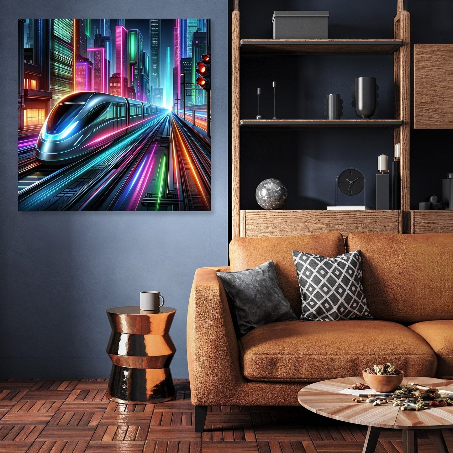 Neon Velocity Canvas