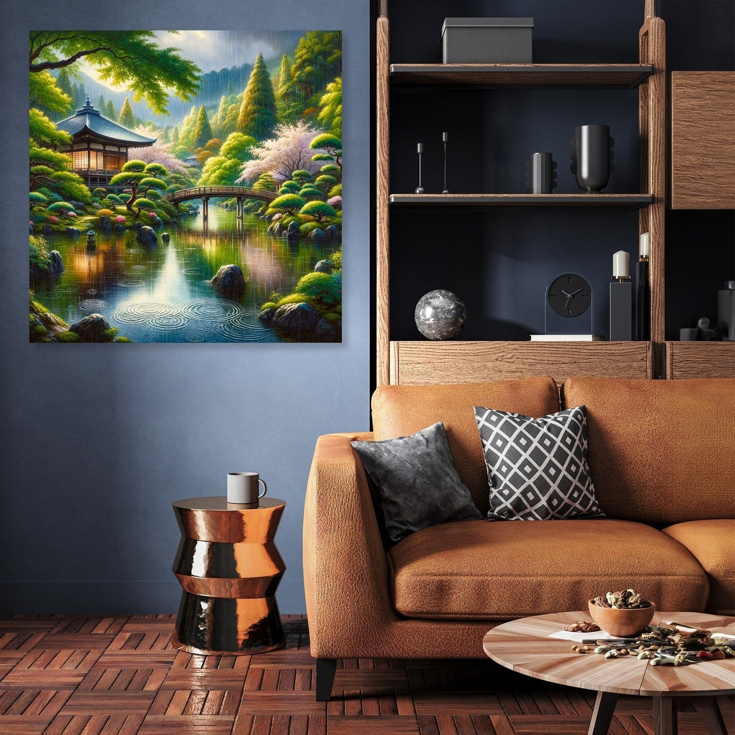 Rainy Kyoto Garden Canvas