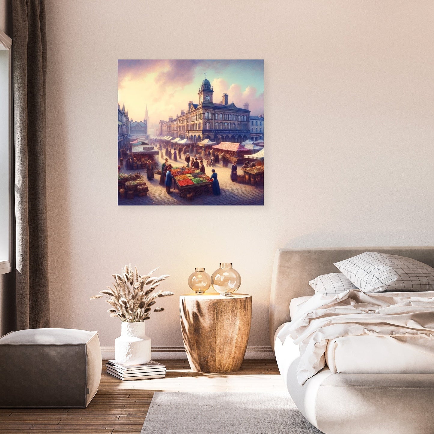 Rochdale Market Day Canvas