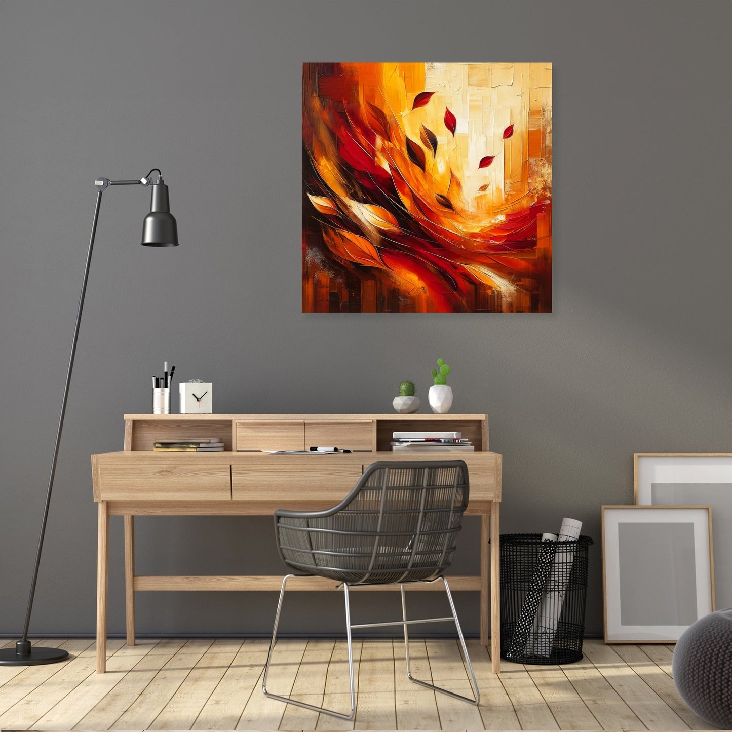Autumn Embrace Abstract Canvas