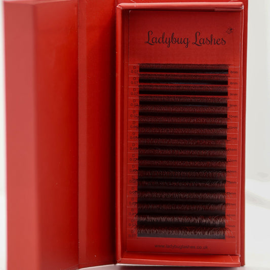 Brown 6D Clover Lashes – 16 Row Mixed Tray