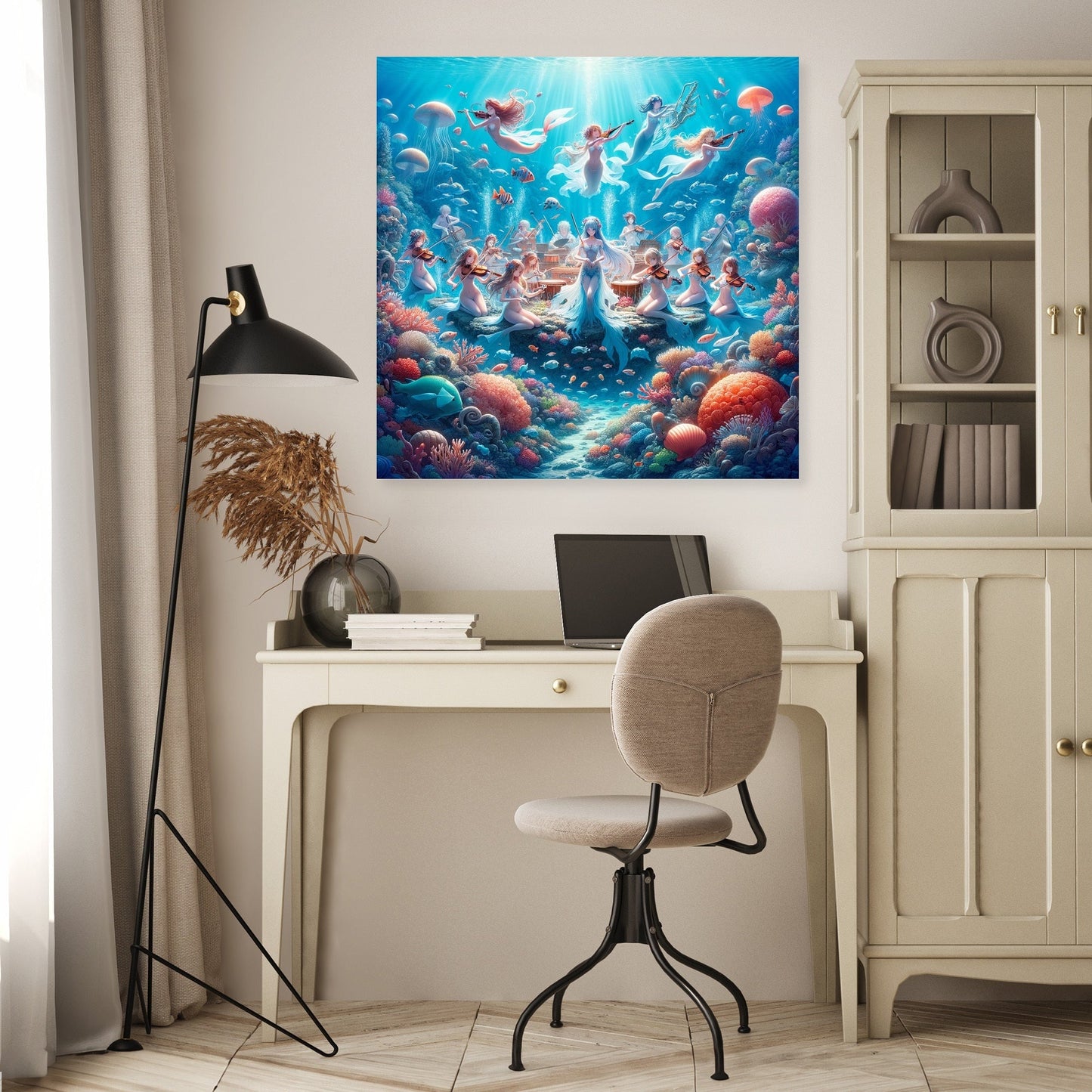 Coral Symphony Canvas